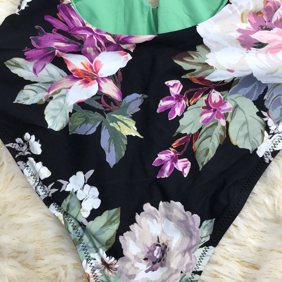 Becca Spring Fling 1Piece Swimsuit in Black Multi - Picture 8 of 8